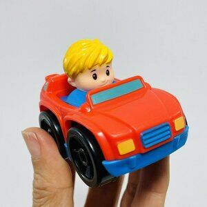 Little People Fisher Price Mattel Wheelies Boy Car Toy Blue Red Vehicle Model
